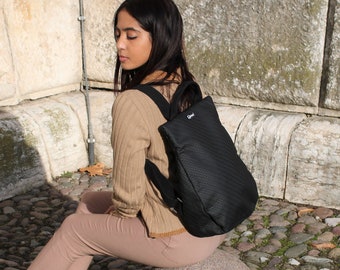 Waterproof Vegan Backpack: Lightweight Travel Rucksack with Theft Protection