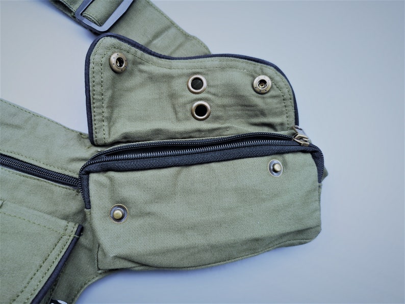 Hip Bag Green// Belt Bag//fanny Pack//pouch Utility Belt // | Etsy