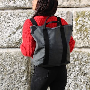 Vegan Backpack // Laptop bag // Rucksack with pocket // Unisex Backpack in waterproof material