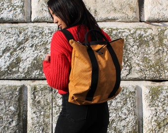 Vegan Waterproof Backpack: Unisex Travel School Bag