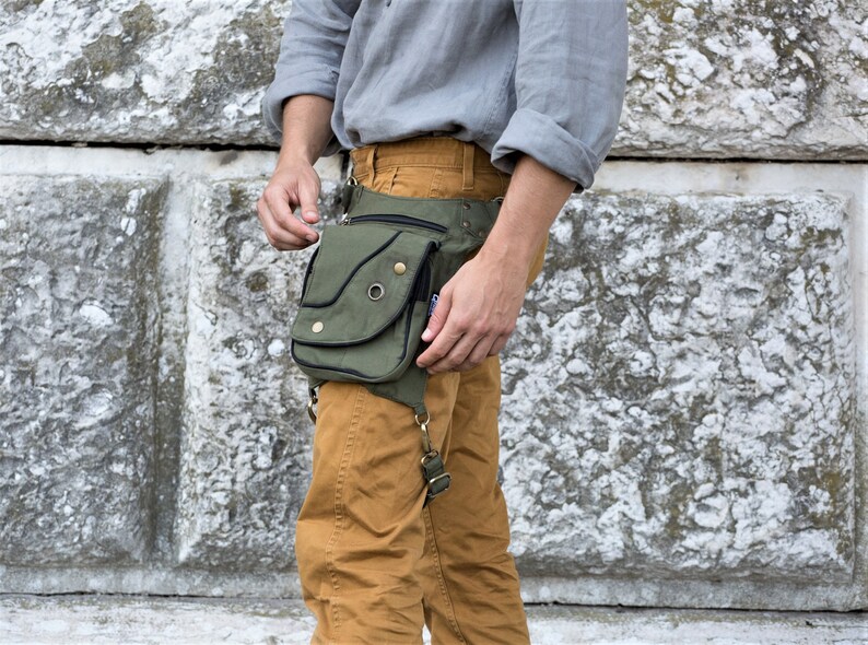 da gamba a goccia, da coscia, da moto, unisex, multi tasca, multifunzionale, per ciclismo, equitazione, viaggi, attività all'aperto, Blu, Refer to , Unisex