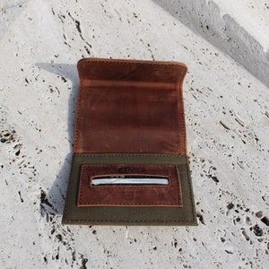 Estuche para tabaco de cuero - Estuche para fumar - Estuche para tabaco de cuero genuino - Estuche para liar