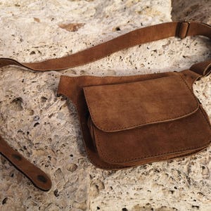 Marsupio in pelle, Borsa a tracolla - Cintura multiuso per donna e uamo - Borsa a tracolla per festival
