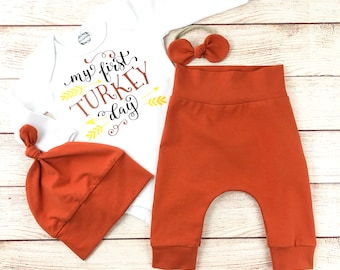 Thanksgiving outfit , First Thanksgiving set, Turkey day outfit , Baby Thanksgiving Outfit ,Baby boy thanksgiving, baby girl thanksgiving,