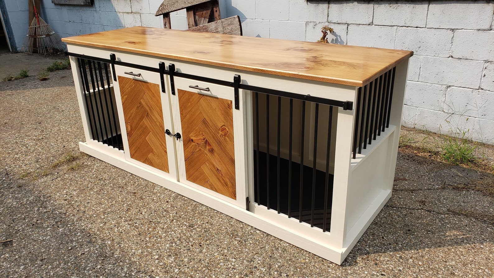 Sliding Barn Door Kennel / 1 in the U.S. / Dog Kennel / Etsy