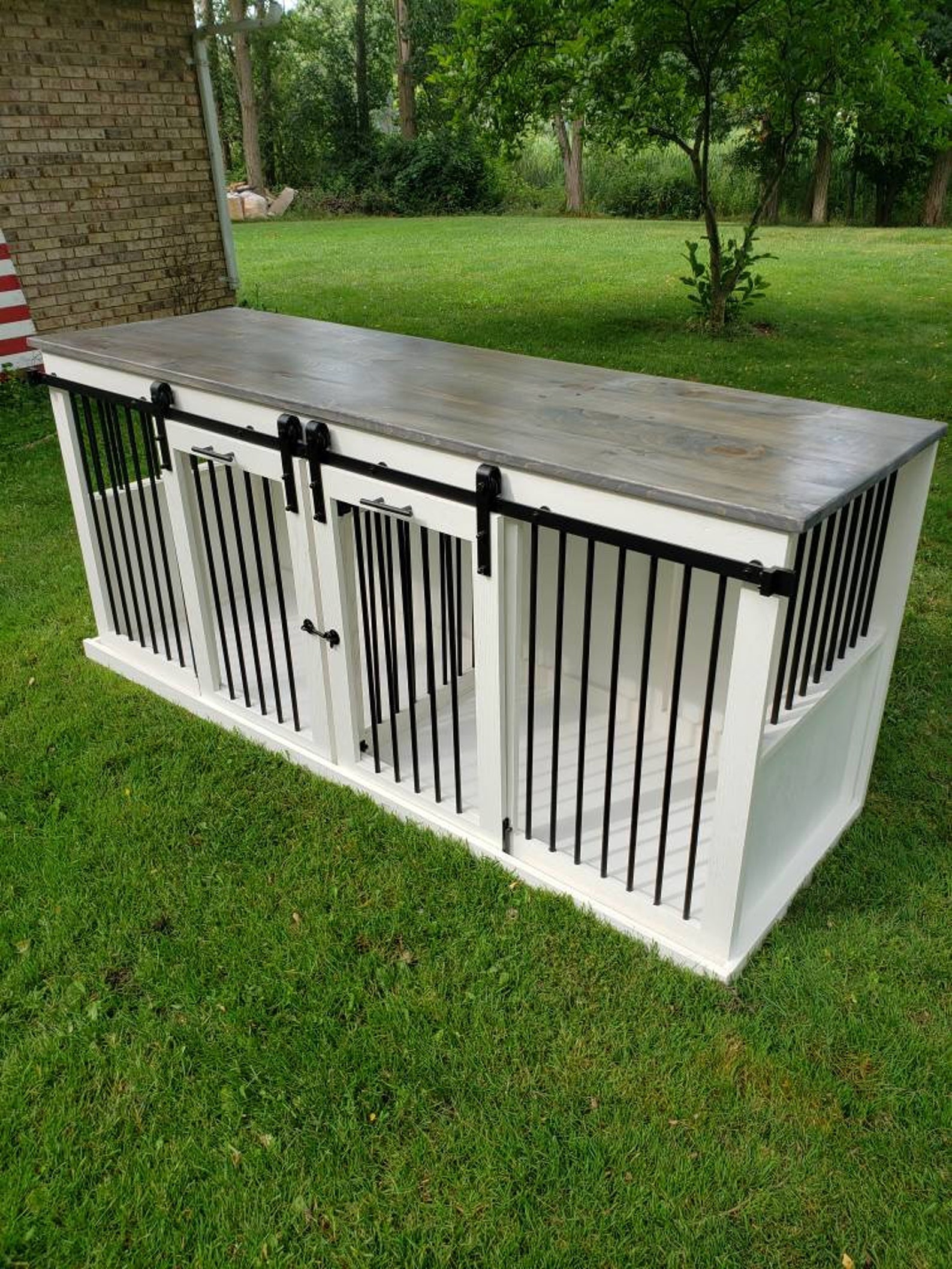 Sliding Barn Door Kennel / 1 in the U.S. / Dog Kennel / Etsy