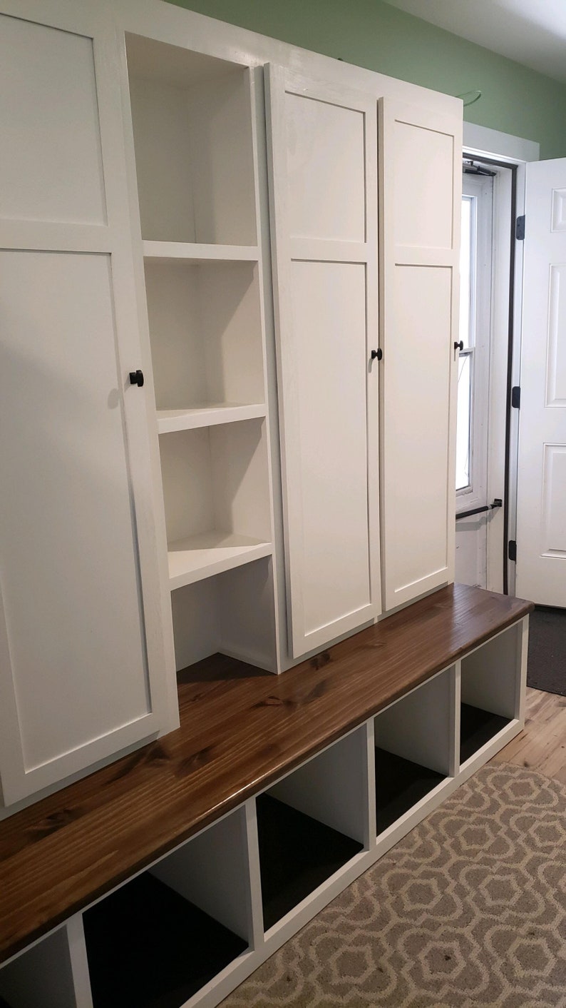 Custom halltree / entryway bench / storage bench / mudroom Etsy