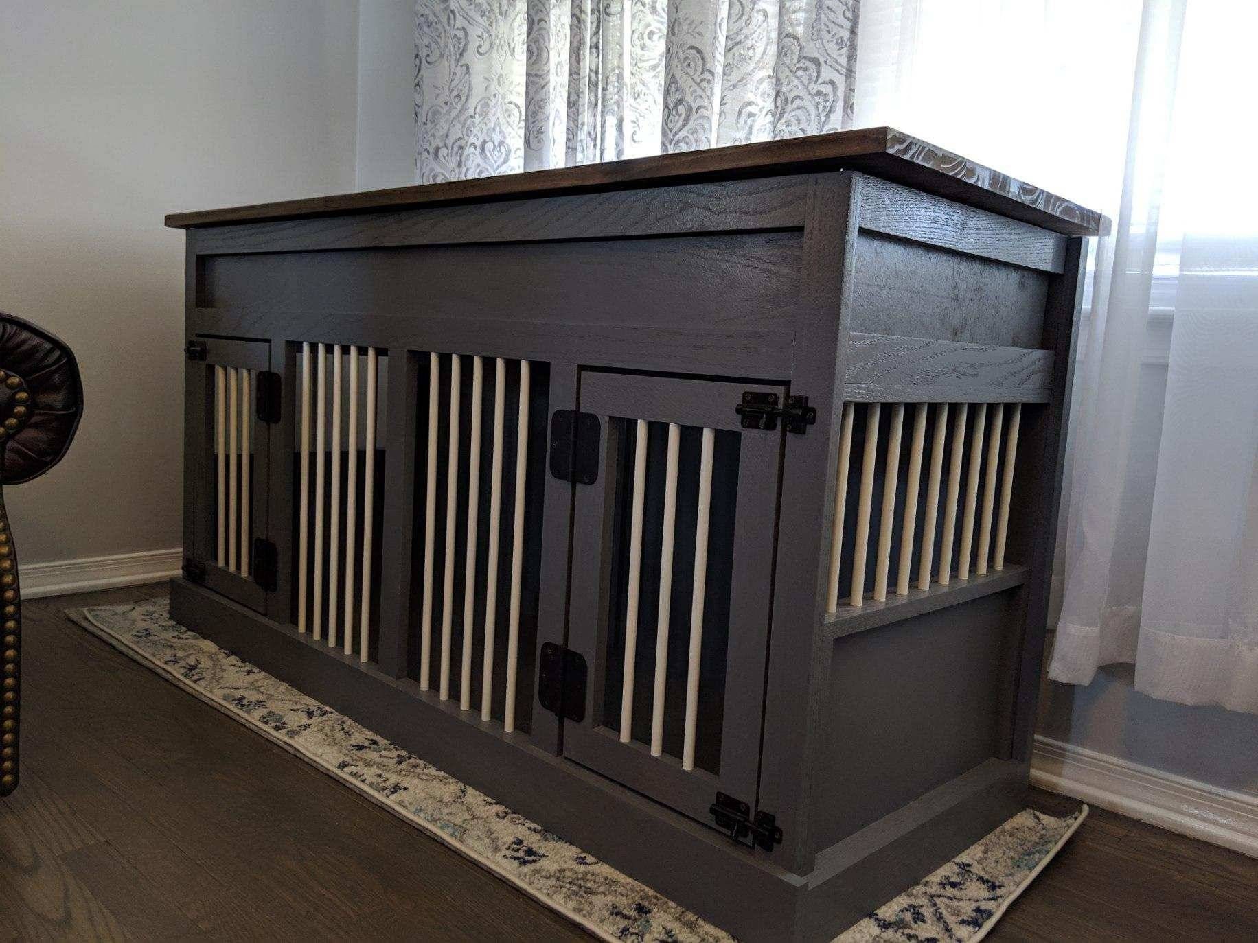 Diy Build Plans For Single Or Double Dog Kennel With Storage Dog Kennel