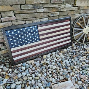 Wooden American Flag Wall Art / U.S.A. Flag / United States Of America Flag
