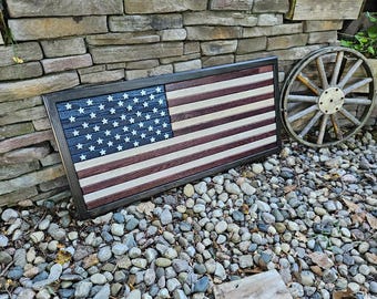 Wooden American Flag Wall Art / U.S.A. Flag / United States Of America Flag