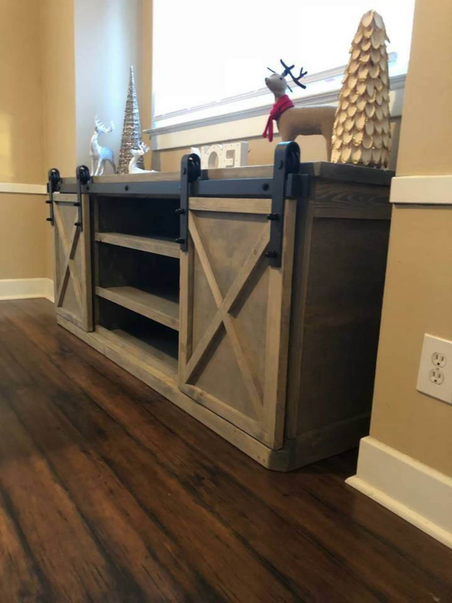 Tv Stand / Hutch / Entertainment Center / Rustic Furniture / Etsy