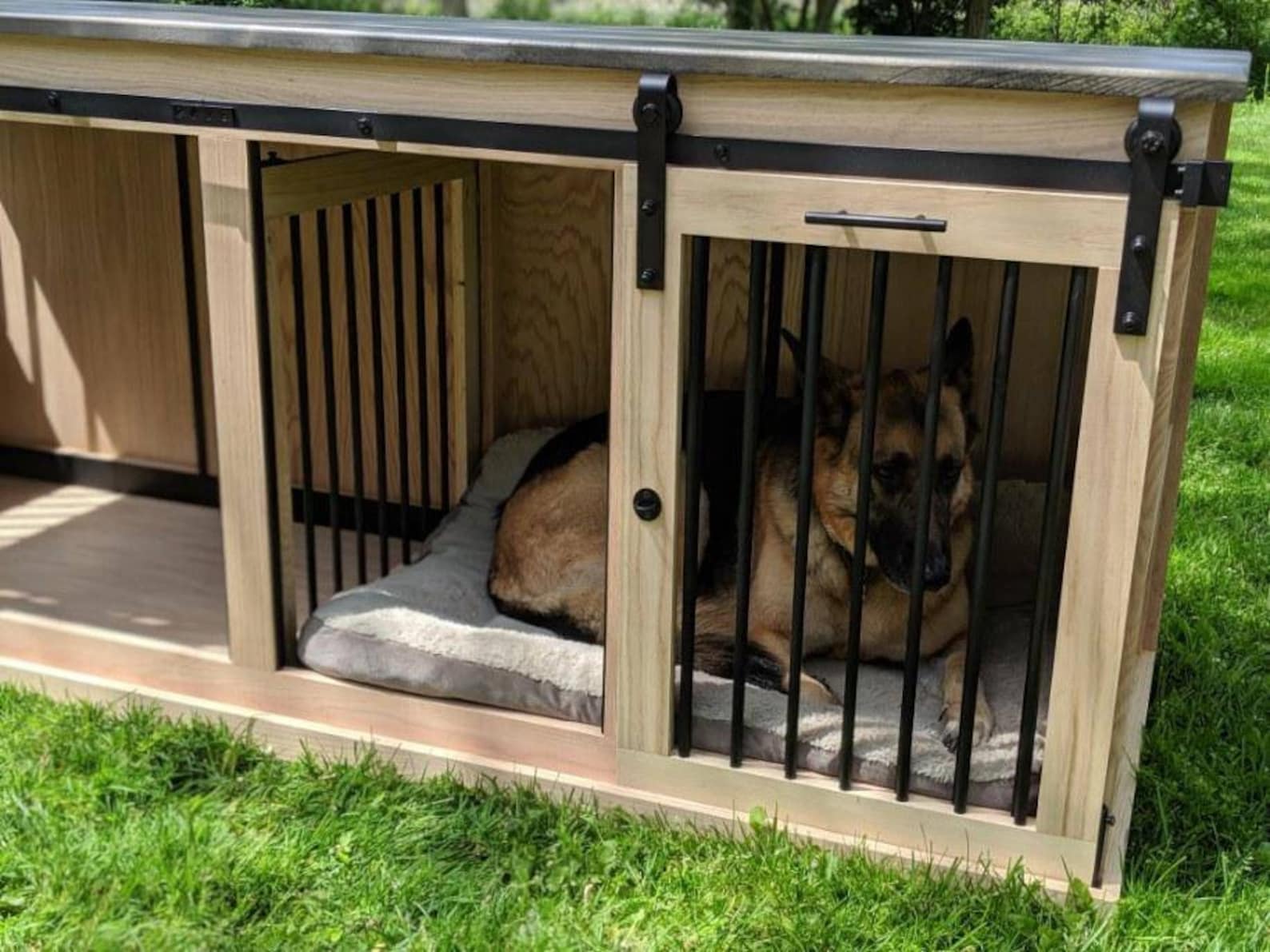 Sliding Barn Door Kennel / 1 in the U.S. / Dog Kennel / Etsy