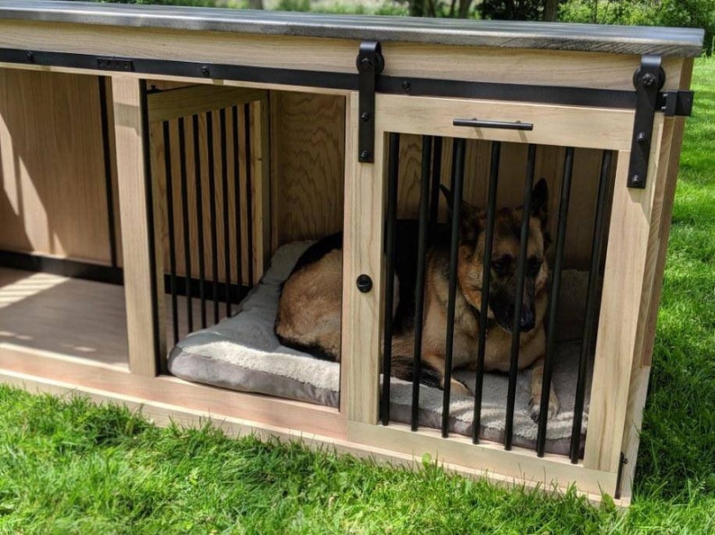 Sliding barn door kennel / 1 In The U.S. / dog kennel / Etsy