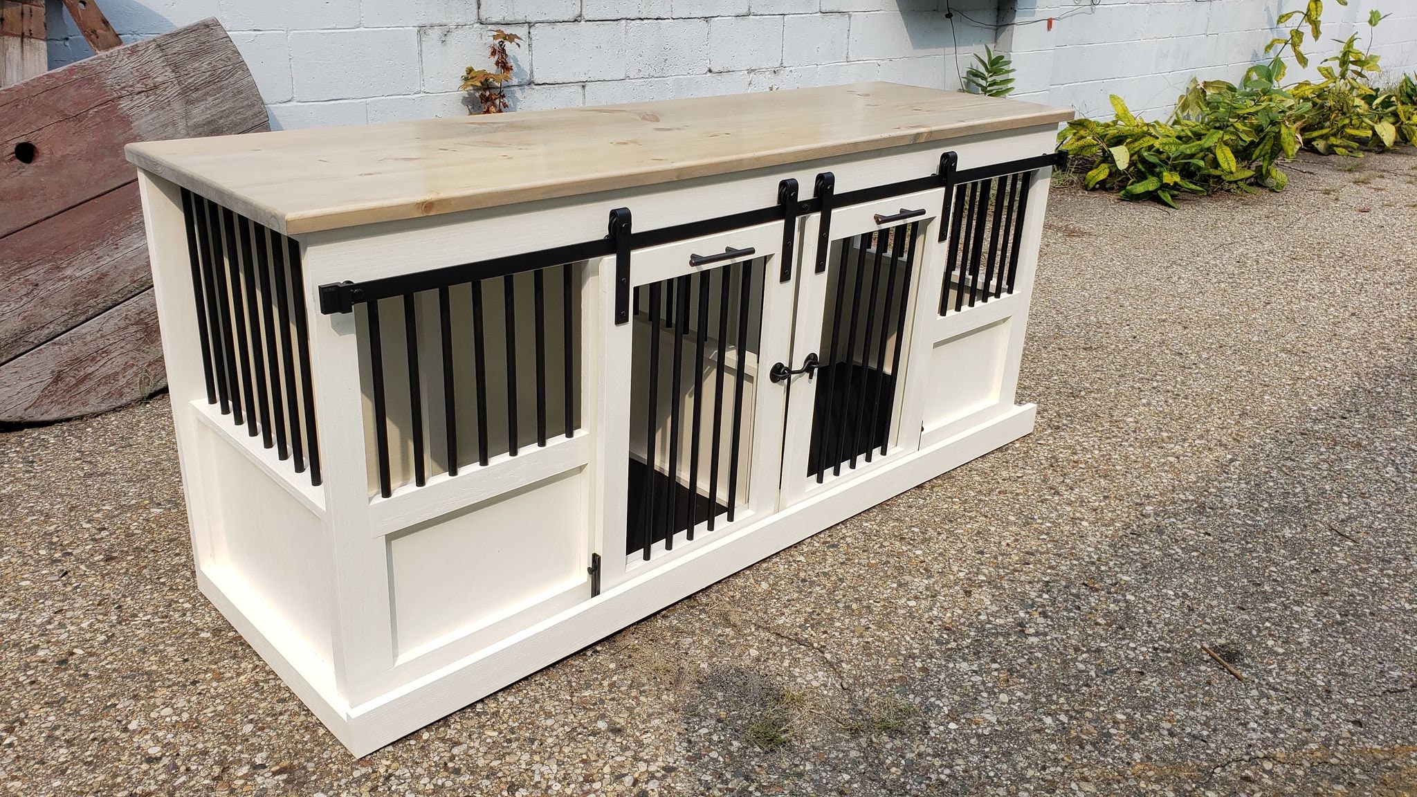 Sliding Barn Door Kennel / 1 in the U.S. / Dog Kennel / Etsy