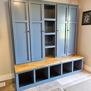 Custom halltree / entryway bench / storage bench / mudroom locker / entryway unit / coat rack / storage cubbie / shoe storage
