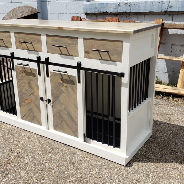 Wooden Dog Crate Etsy