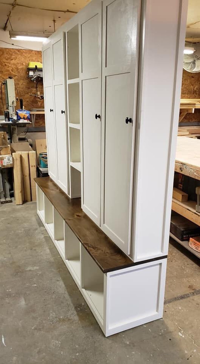 Custom halltree / entryway bench / storage bench / mudroom Etsy