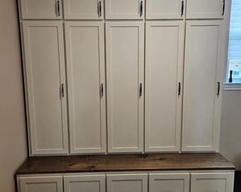 Custom halltree / entryway bench / storage bench / mudroom locker / entryway unit / coat rack / storage cubbie / shoe storage