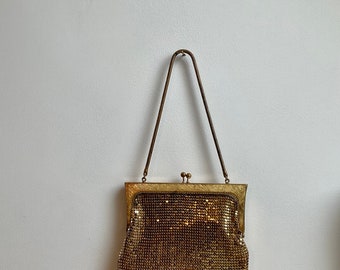 Gold evening bag