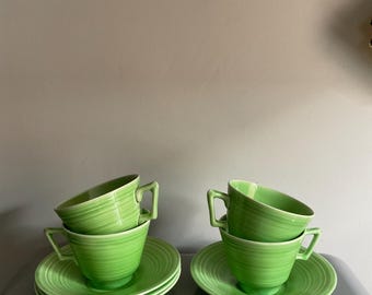 Rare Antique Wedgwood Green Majolica Cabbage Leaf Cruet Set - Etsy