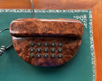 vintage tortoise shell telephone