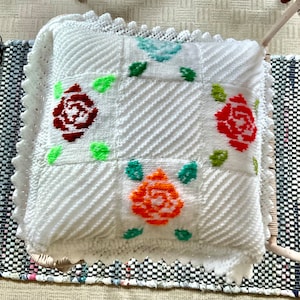Crochet cushion
