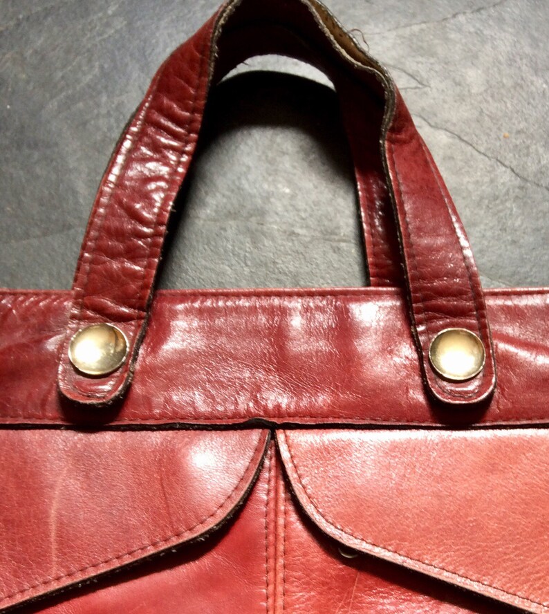 Vintage Leather Bag Etsy UK