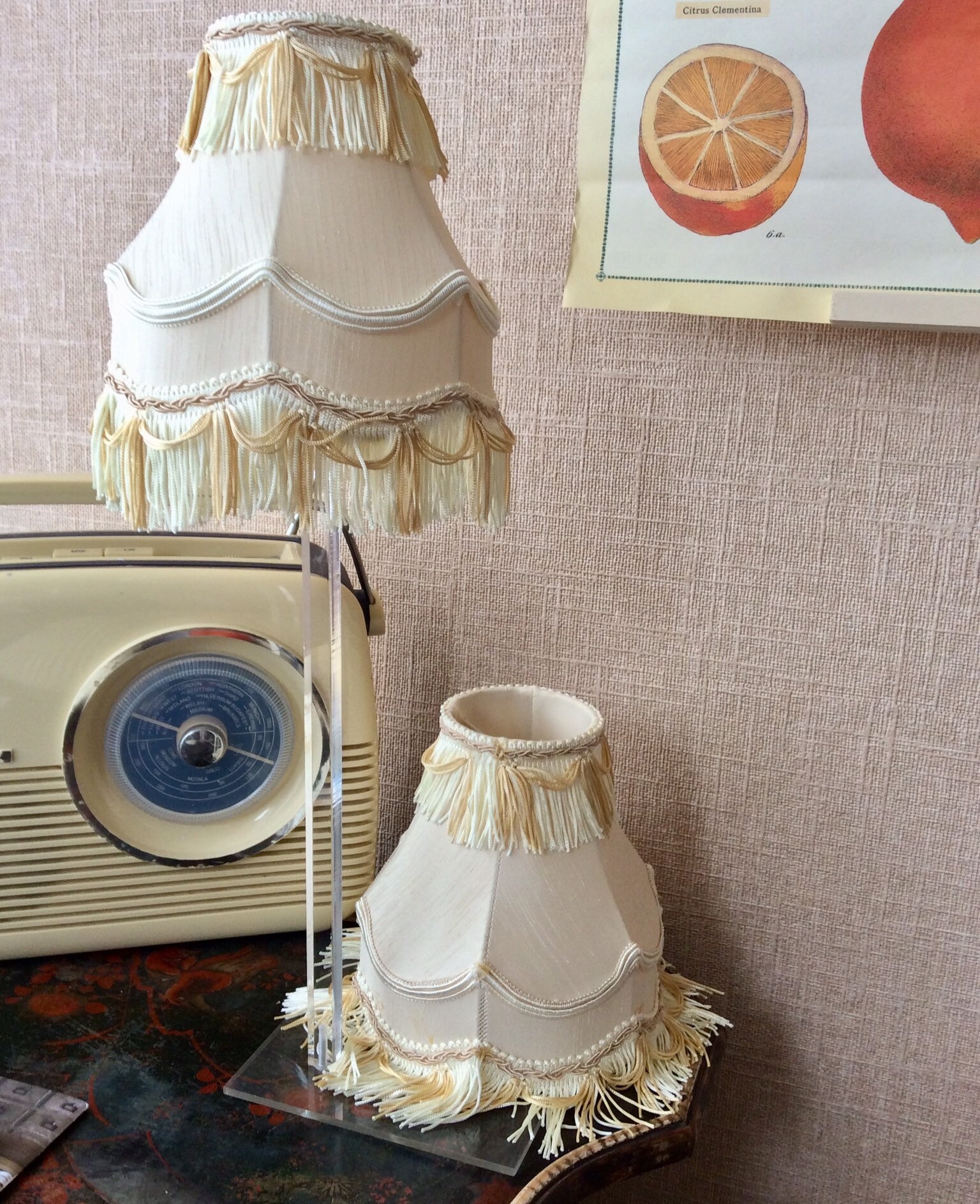 Pair of tassel lampshades Etsy