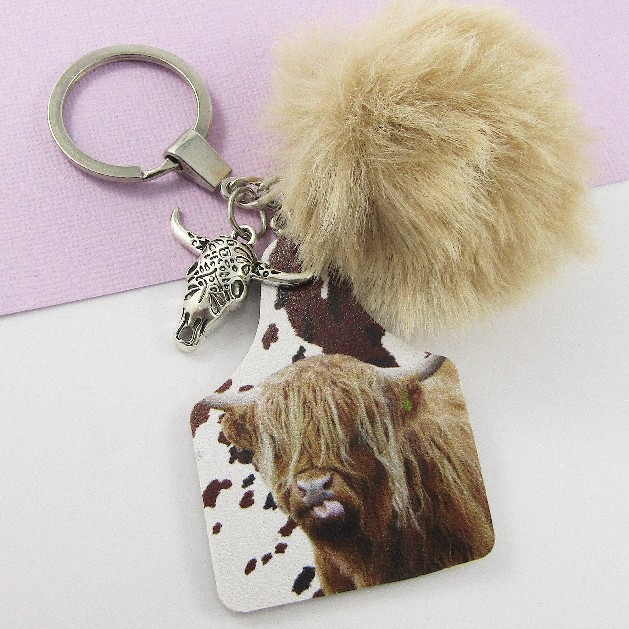 Highland Cow Plush Keychain Australia