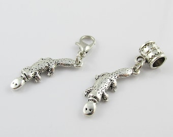 Australian Platypus Charm Select European Bail or Clip on Clasp
