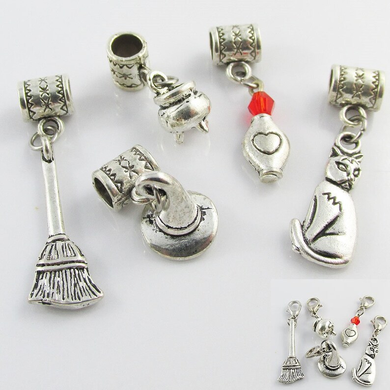 Witch Accessories Charm Theme Gift Set Select European Bail or Etsy