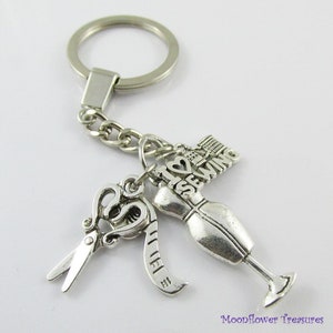 Dressmakers Mannequin I Love Sewing Charm Keychain Keyring 106mm