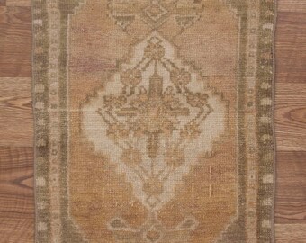 3 7 X 1 8 Feet Oushak 109 X 52 Cm Door Mat Rugs Vintage Turkish Door Mat Rug Home Living Rugs Kromasol Com