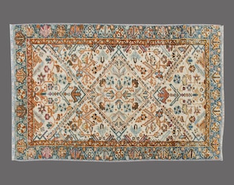 Majesty of Anatolia, Vintage Turkish Rug, 2 x 4 ft Rug, Vintage Rug
