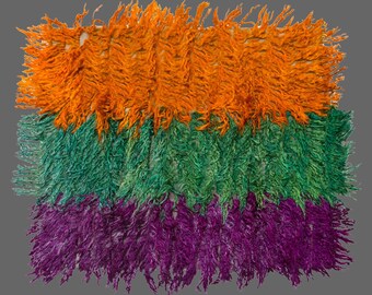 4x5 Moroccan Beni Ourain Rug,Vintage Handmade Wool Tulu Flokati Rug