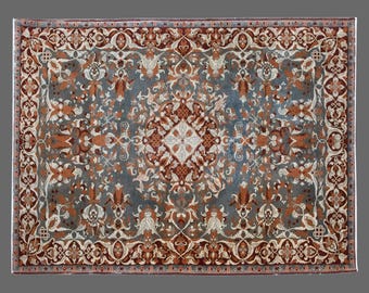 Konya Palace Elegance, Vintage Turkish Rug, 5 x 7 ft Rug, Vintage Rug