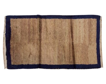 4x6 Shaggy vintage Turkish Handmade Tulu rug,Bohemian Wool Beni Ourain Rug,Flokati Rug