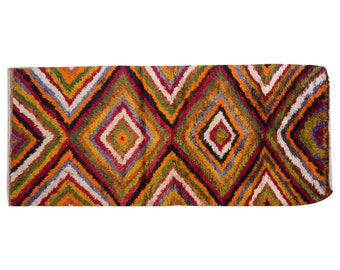 5x10 Turkish Handmade Wool Shaggy Rug,Bohemian Beni Ourain Rug,Flokati Rug