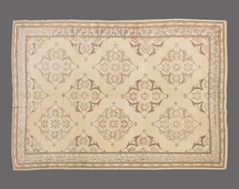 Whispers of Earth, Vintage Turkish Rug, 6 x 9 ft Rug, Vintage Rug