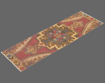 2.4 X 7.5 Floor Turkish Runner,Oushak Rug Runner,Vintage Runner Rug,Oushak Rug Runner,Handmade Rug,Floor rug runner,Home Decor Rug Runner