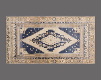 Vintage Turkish Rug, 5x9 Rug, Handwoven Wool Carpet, Living Room Area Rug, Area Rug, 5x9 Carpet, Wool Rug, Vintage Rug