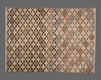 Vintage Rug", Area Rug, Turkish Rug, 3.0 x 3.11 feet, Oushak Rug, Antique Rug, Oriental Rug, Handmade Rug, Decorative Rug,Large Rug,Old Rug
