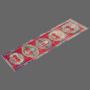 2&#39;5 X 11 feet Vintage Rug Runner,Floor Oushak Rug,Hallway Turkish Rug Runner,Oushak Rugs,long runner, narrow long runner,Oushak Long Runner