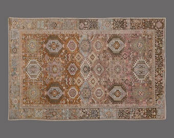 Vintage Turkish Rug, 7x10 Rug, Area Rug, Large Rug, Turkish Rug, Handwoven Wool Carpet, Large Area Rug, 7x10 Carpet