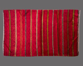 Shaggy Turkish Tulu Rug: Bohemian Wool Beni Ourain Style, Vintage 6x9