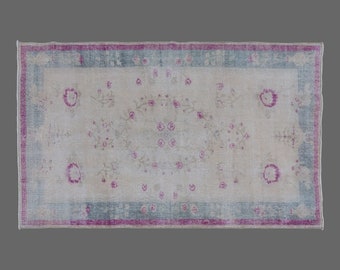 Turkish Rug, Area" Rug, Vintage Rug, 3'9 x 6'4 feet, Anatolian Rug, Antique Rug, Oriental Rug, Handmade Rug, Decorative Rug, Muted Rug