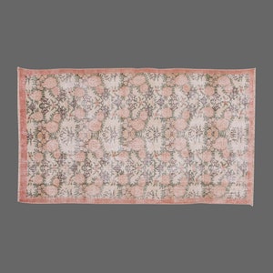 Vintage Rug, Area Rug, Turkish Rug, 3&#39;6 x 6&#39;7 feet, Oushak Rug, Antique Rug, Oriental Rug, Handmade Rug, Decorative Rug, Large Rug,Old Rug