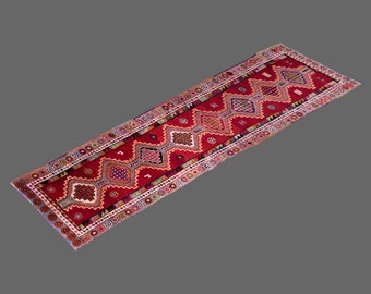 Runner Rug", Antique Rug, 2'9 x 10'7 feet, Oushak Rug, Vintage Rug, Turkish Rug, Hallway Rug, Floor Rug, Kitchen Rug, Wool Rug, Old Rug