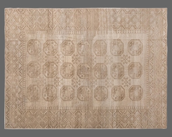 244x325 cm / 8'0" x 10'8" Vintage Oushak Rug – 60+ yrs Old Handmade Area Rug – Antique Oriental Rug – Large Decorative Old Rug