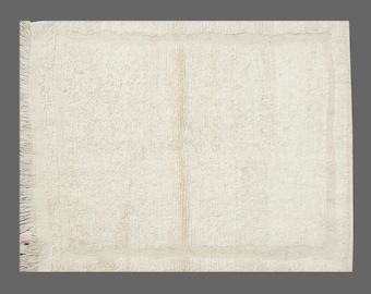 3x4 Shaggy vintage Turkish Handmade Tulu rug,Bohemian Wool Beni Ourain Rug,Flokati Rug